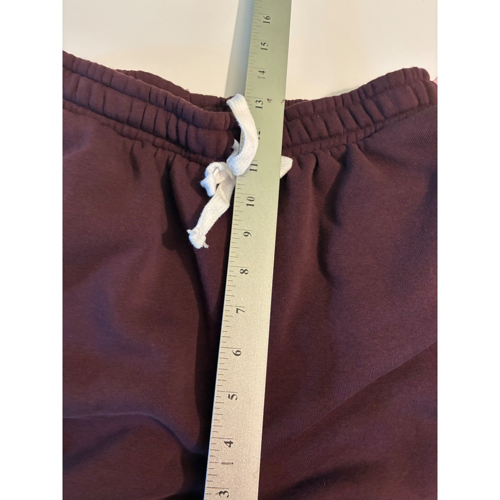 Grayson Threads Womens Size Small Wide Leg Sweatpants Burgundy Fleece Lined NWT - Picture 4 of 8